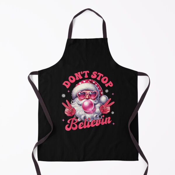 Item preview, Don'T Stop Believin Funny Pink Santa Claus Christmas Vibes designed and sold by merlinnears.