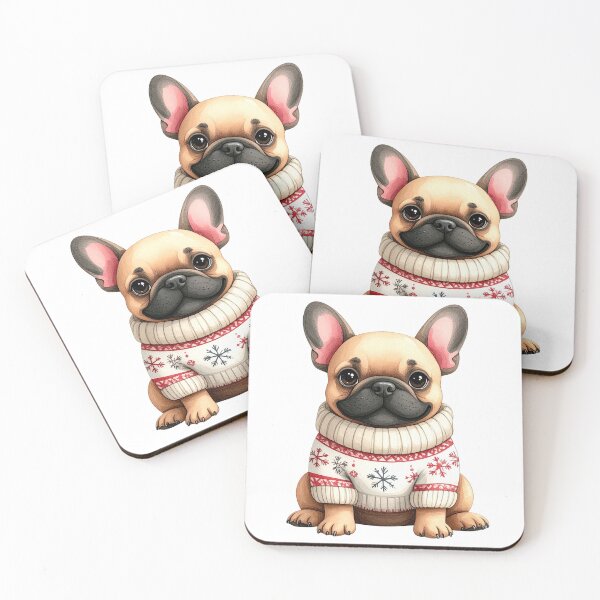 Item preview, French Bulldog Christmas Sweater Snowflake Festive Holiday Dog designed and sold by takeng07.