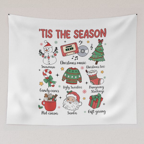 Item preview, Vintage Christmas Tis The Season Christmas Santa Claus Women designed and sold by merlinnears.