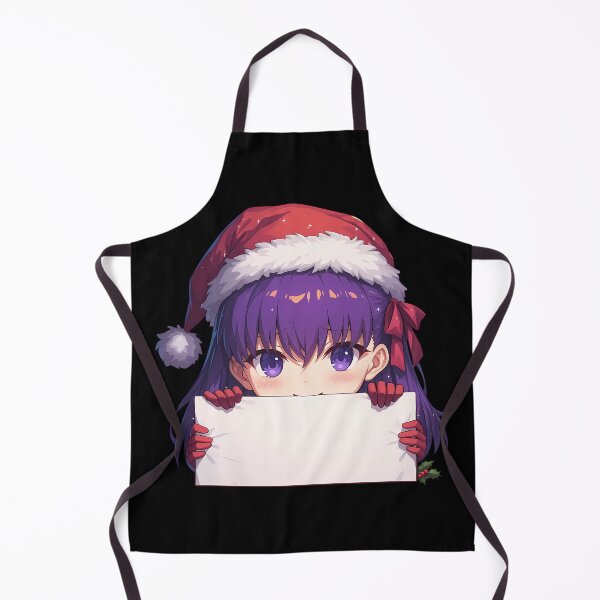 Item preview, Sakura Matou Fate Stay Night Chibi Kawaii Christmas Anime Girl Peeker Sweet Holiday Charm designed and sold by Raslbazola.