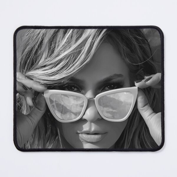 Item preview, Grayscale Sunglasses Woman Portrait With Stylish Hair For Fans And Gift For Art Lovers designed and sold by BarbaraJCarter.
