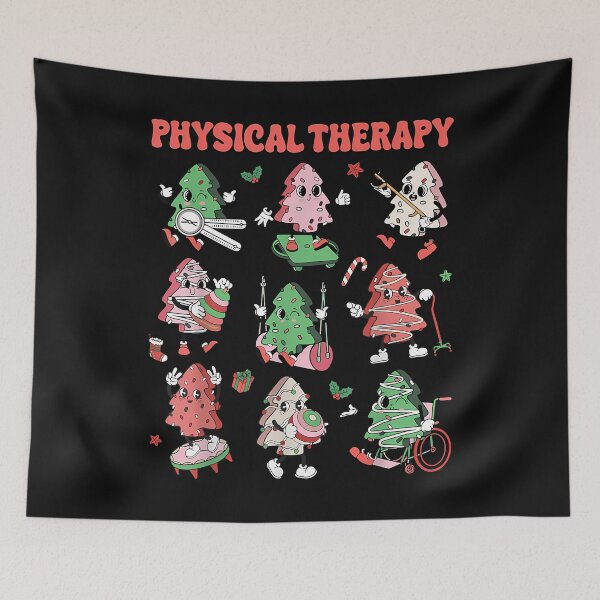 Item preview, Retro Physical Therapy Christmas Cake Tree Pt Funny Xmas designed and sold by merlinnears.