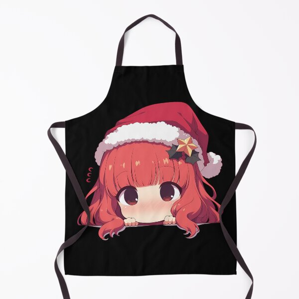 Item preview, Und Saori Takebe Christmas Kawaii Girls Und Panzer Chibi Anime Girl Peeker designed and sold by Raslbazola.