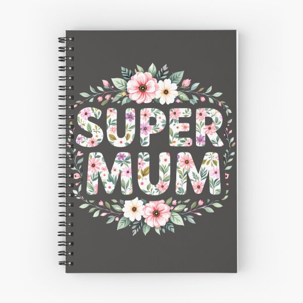Item preview, super mum colorful typographic design designed and sold by SmashingDeals.