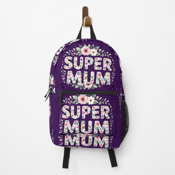 Item preview, super mum colorful typographic design designed and sold by SmashingDeals.