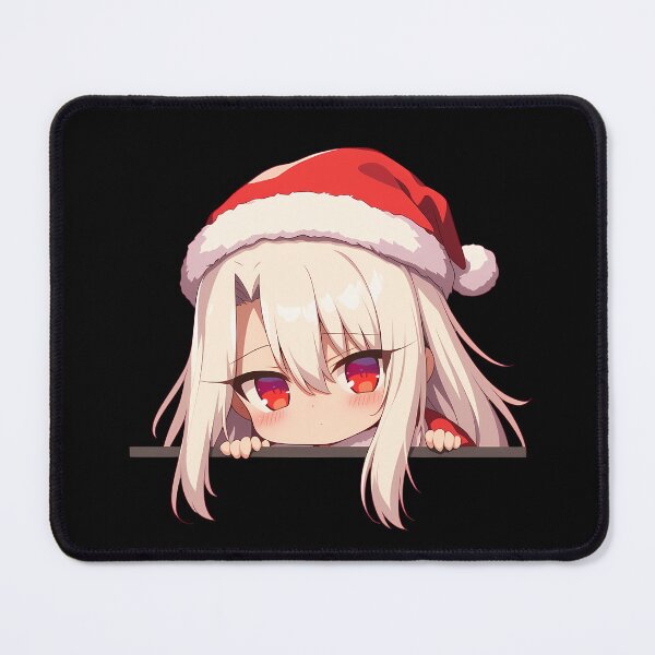 Item preview, Von Illyasviel Einzbern Fate Stay Night Chibi Kawaii Christmas Anime Girl Peeker Design designed and sold by Raslbazola.