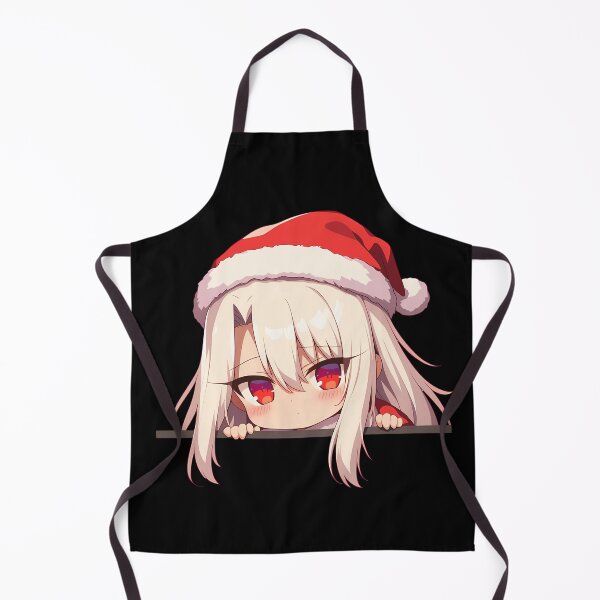 Item preview, Von Illyasviel Einzbern Fate Stay Night Chibi Kawaii Christmas Anime Girl Peeker Design designed and sold by Raslbazola.