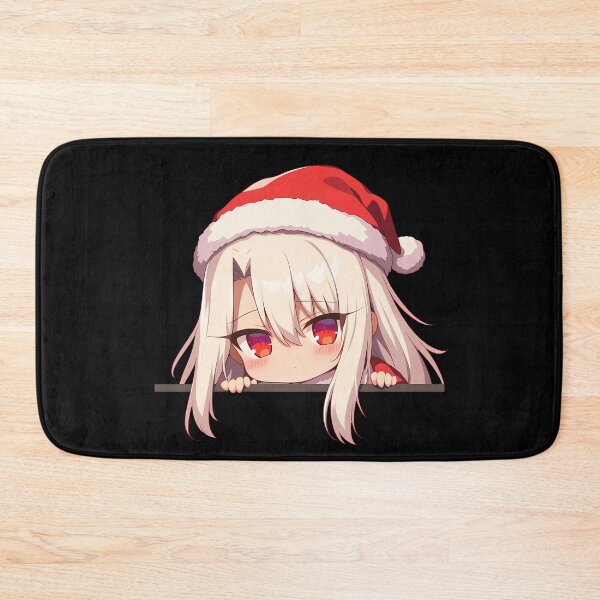 Item preview, Von Illyasviel Einzbern Fate Stay Night Chibi Kawaii Christmas Anime Girl Peeker Design designed and sold by Raslbazola.