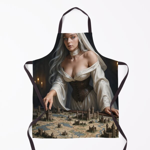 Item preview, White haired nun corset board games   designed and sold by CathryneDelamort.