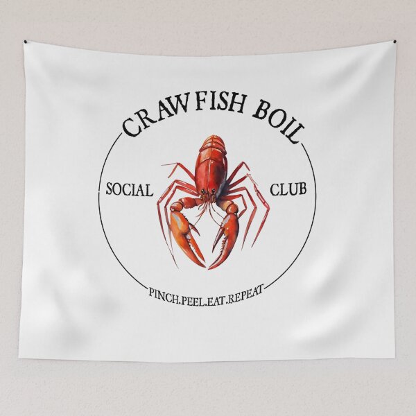 Item preview, Watercolor Crawfish Boil Club Tee designed and sold by LarryMBrown.