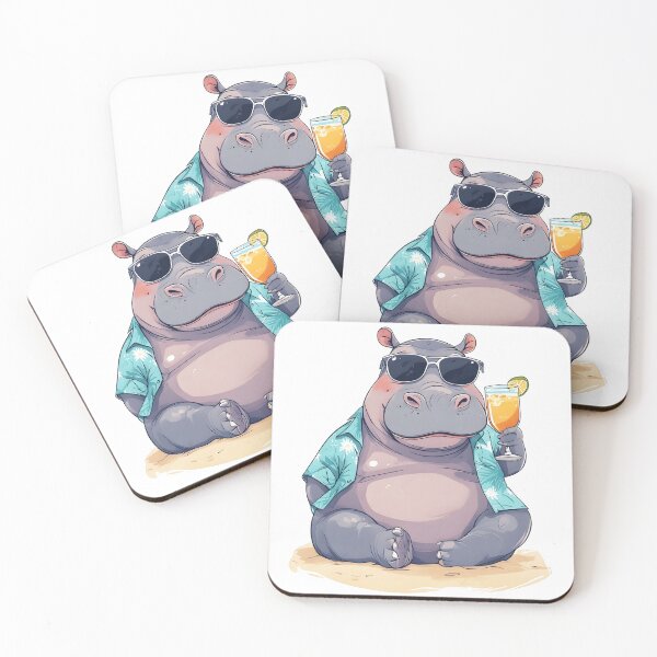 Item preview, happy hippo designed and sold by aliraweb.