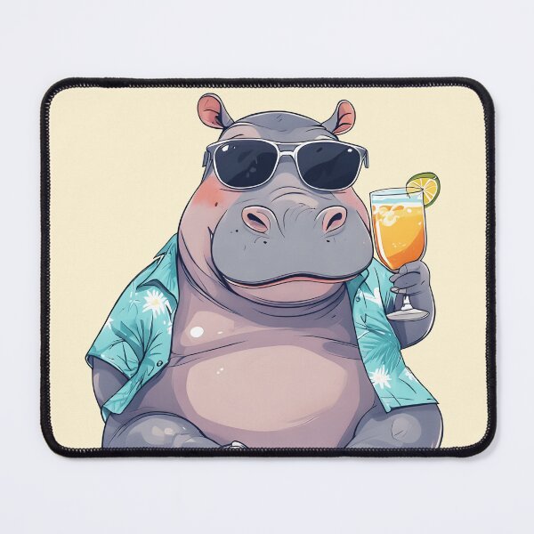 Item preview, happy hippo designed and sold by aliraweb.