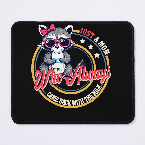 Item preview, Retro Raccoon Mom Came Back With Milk Shirt designed and sold by TinaMDedrick.
