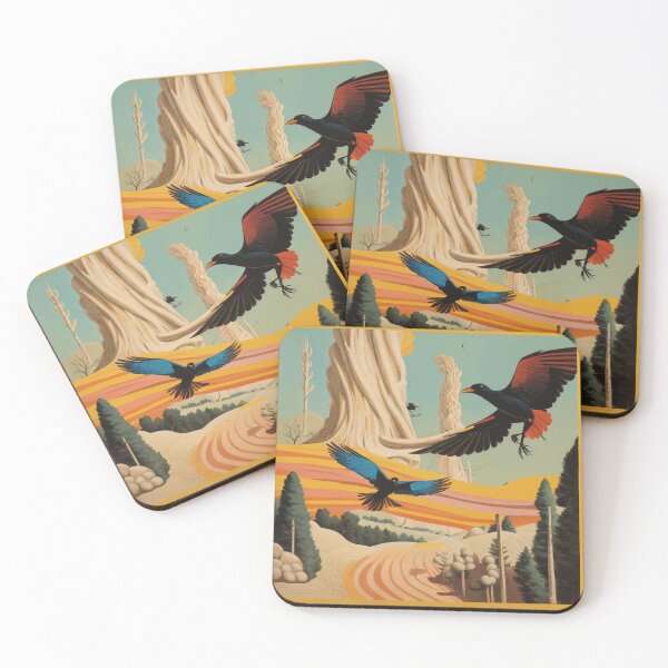 Item preview, Birds Fly Over Textured Meadow designed and sold by inexplicableimages.
