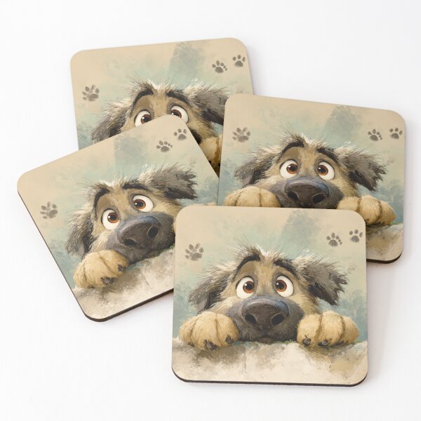 Item preview, Estrela Mountain Dog Peeking over Wall 01 designed and sold by Elisabeth Lucas.
