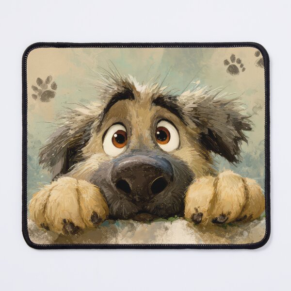 Item preview, Estrela Mountain Dog Peeking over Wall 01 designed and sold by Elisabeth Lucas.