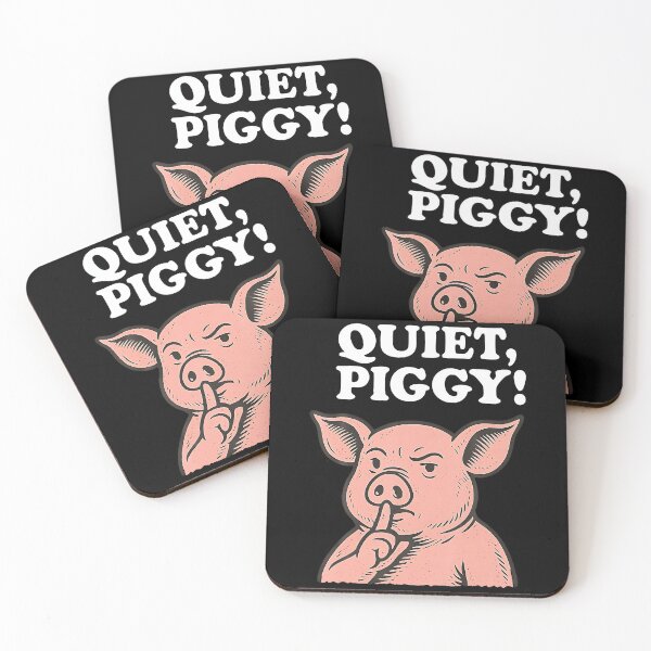 Item preview, Funny Quiet Piggy designed and sold by Khescoiu.