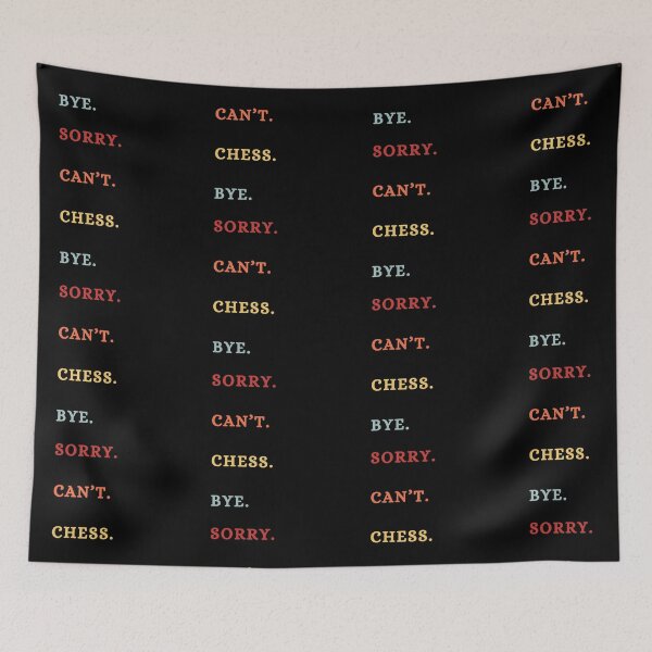 Item preview, Sorry Can't Chess Bye - Funny Retro Chess Lover - Chess Player Gifts designed and sold by Wiss2Arts.