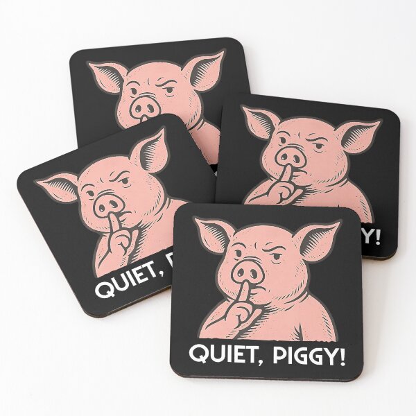 Item preview, Funny Quiet Piggy designed and sold by Khescoiu.