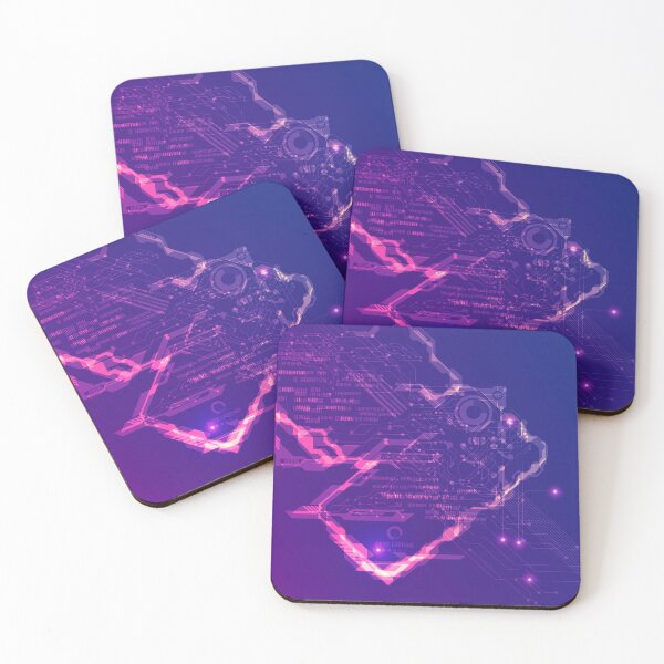 Item preview, abstract circuit background, digital technology in futuristic theme, dark purple electronic circuit  designed and sold by NiamLab.