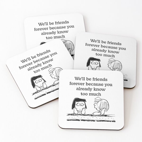 Item preview, Peanuts Inspired Friendship Art – Retro Cute Line Illustration designed and sold by Teresa Kamden.