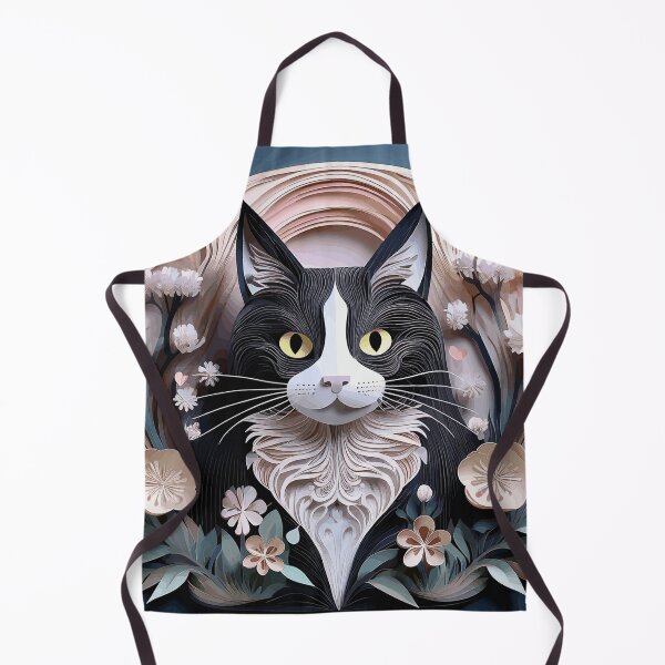 Item preview, Cat with Pink Flowers After Klimt designed and sold by Vicky Brago-Mitchell®.