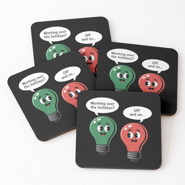 Item preview, Funny Christmas Lights Joke Light Bulb Working Off On Pun designed and sold by milanforbes.