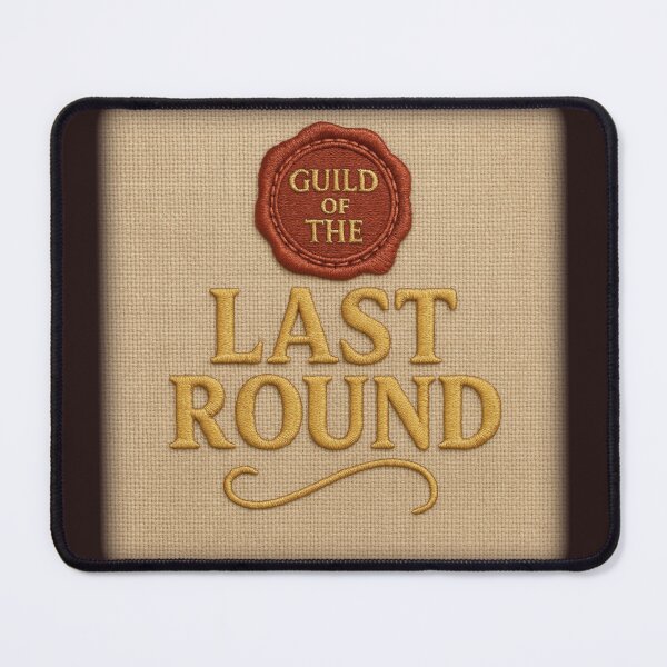 Item preview, Guild of the Last Round • Embroidered Tavern Patch Design designed and sold by fairmaiden7.