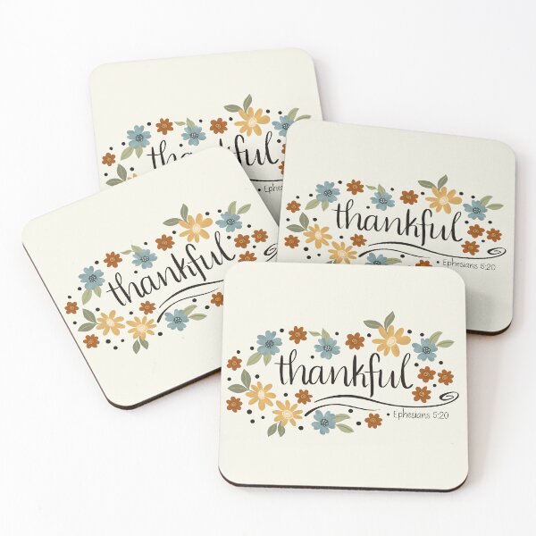Item preview, Thankful - Ephesians 5:20 designed and sold by Willow & Grace Designs.