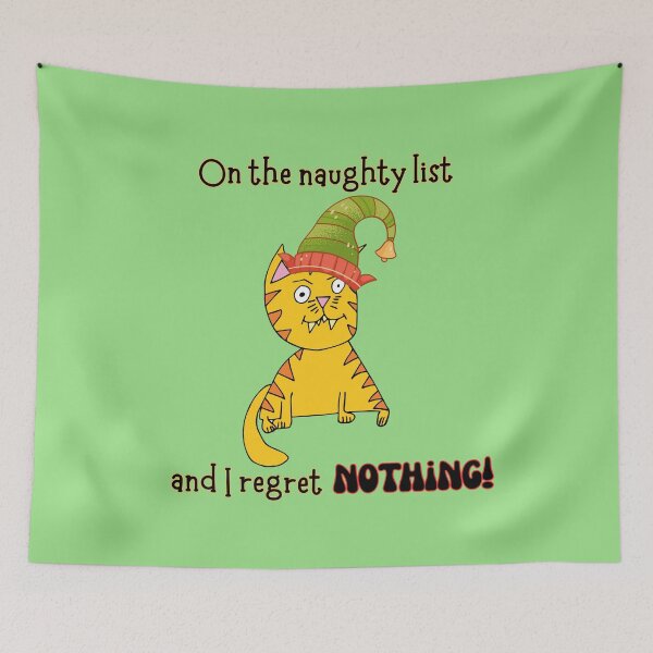 Item preview, On the naughty list - Phil the Ginger Cat by Everything Eli designed and sold by EverythingEli.