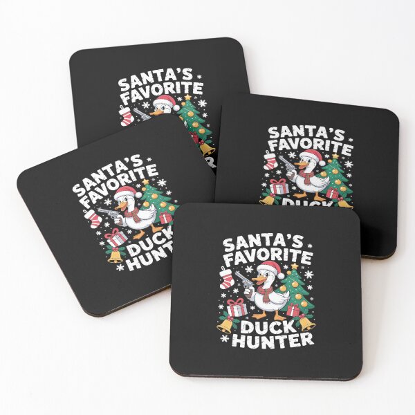 Item preview, Funny Chirstmas Santa’s Favorite Duck Hunter designed and sold by khorbiasieno.