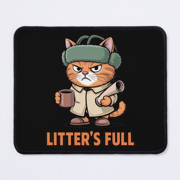 Item preview, Funny Cat Christmas, Litter’s Full Cat, Grumpy Cat Coffee designed and sold by TiredPack.