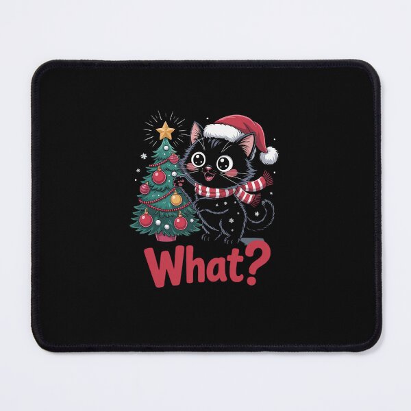 Item preview, Funny Black Cat Gift Pushing Christmas Tree Over Cat What designed and sold by marcusry.
