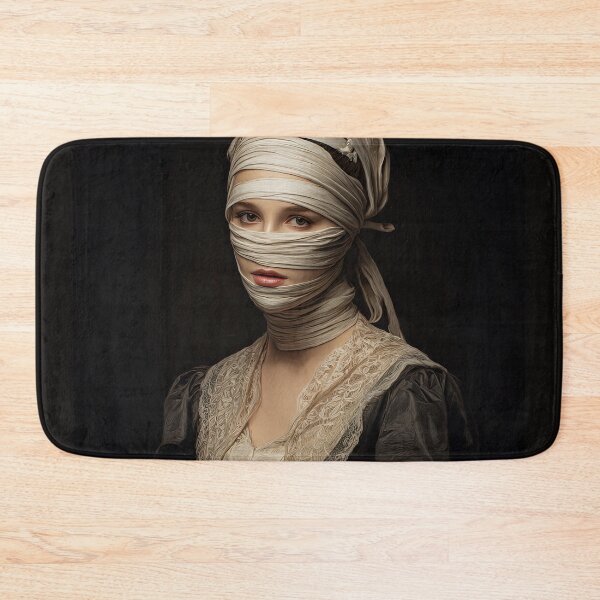 Item preview, Victorian Portrait of a Veiled Woman in Cream Bandages designed and sold by Shannon Hilson.