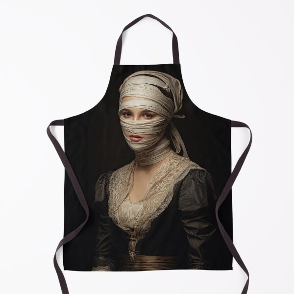 Item preview, Victorian Portrait of a Veiled Woman in Cream Bandages designed and sold by Shannon Hilson.