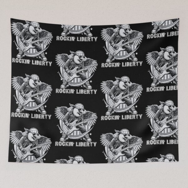 Item preview, Rockin’ Liberty American Eagle Patriotic Guitar Kid Rock Stars  designed and sold by Hadwickfrieda.