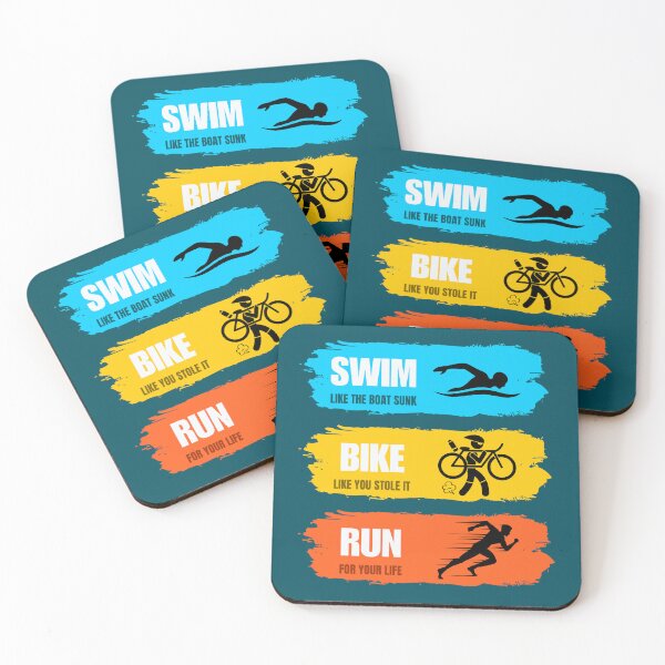 Item preview, Funny Triathlon Motivation – Swim Bike Run Gift & Athlete Apparel designed and sold by endurothreads.
