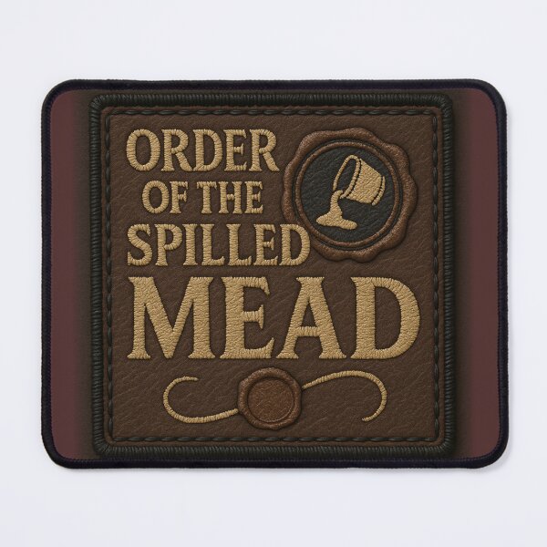 Item preview, Order of the Spilled Mead • Embroidered Tavern Guild Patch Design designed and sold by fairmaiden7.