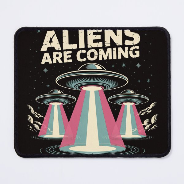 Item preview, Aliens Are Coming UFO Sci-Fi Alien Enthusiasts designed and sold by LapFemile.