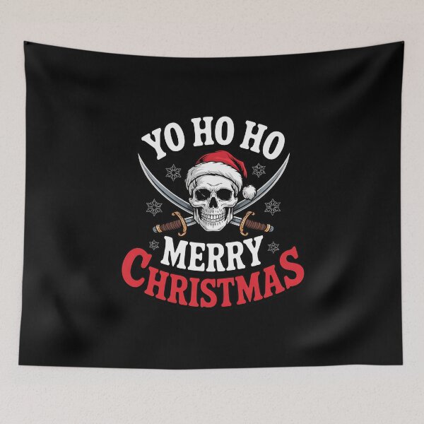 Item preview, Yo Ho Ho Merry Christmas Holiday Pirate Santa Hat Boating designed and sold by BakeryDozen.