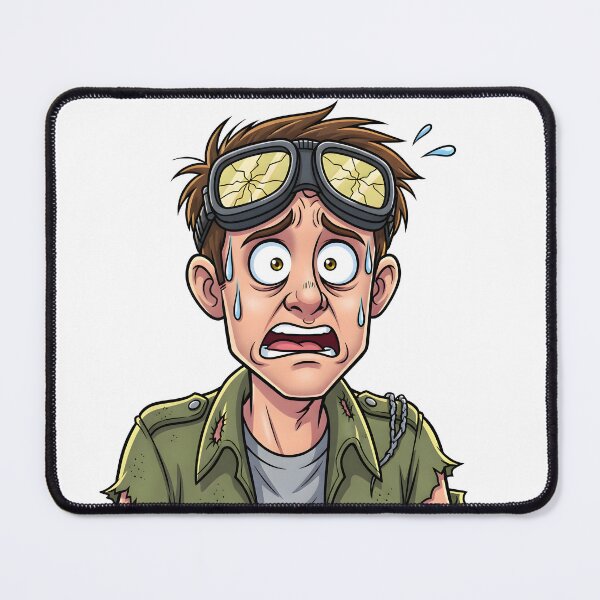 Item preview, Dispatch Cartoon Poster – Funny Stressed Dispatcher Art Print for 911 Operators & First Responders designed and sold by AbstractAuraArt.