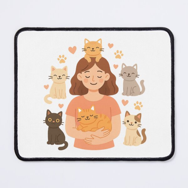 Item preview, Cat Mama Heaven – Cute Cat Lover T-Shirt designed and sold by PurfectAttitude.