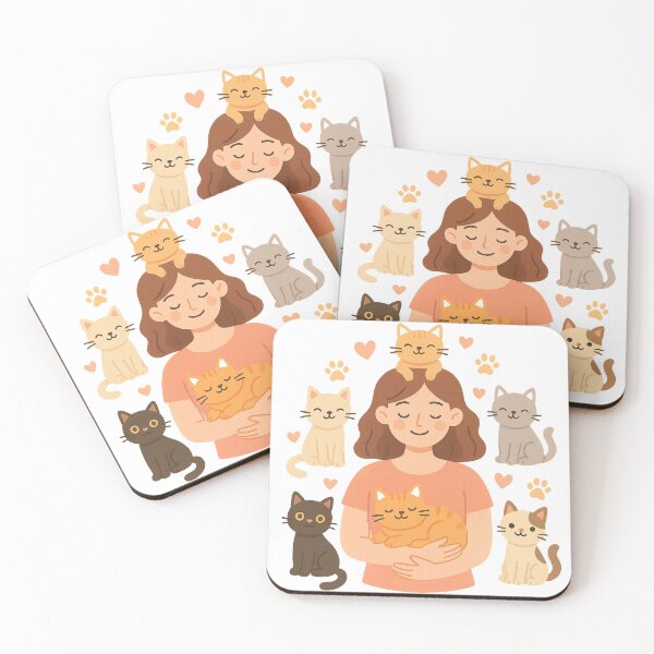 Item preview, Cat Mama Heaven – Cute Cat Lover T-Shirt designed and sold by PurfectAttitude.