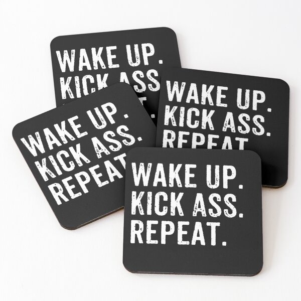 Item preview, Wake Up. Kick Ass. Repeat. designed and sold by zenicafariana.