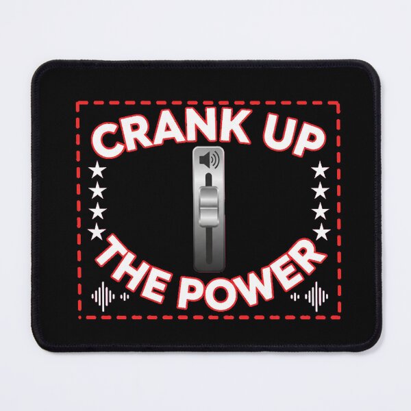 Item preview, Crank Up The Power - Volume Slider and Audio Wave Graphic designed and sold by StarprintTees.