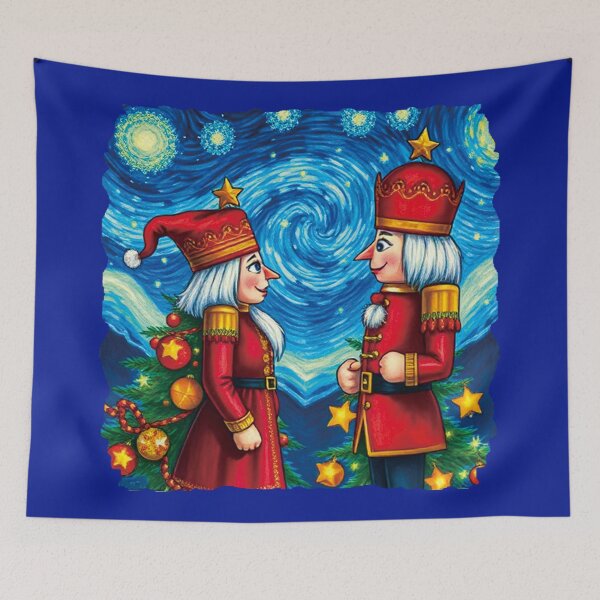 Item preview, A pair of Christmas Nutcrackers In Starry Night.  designed and sold by EunsooLee.
