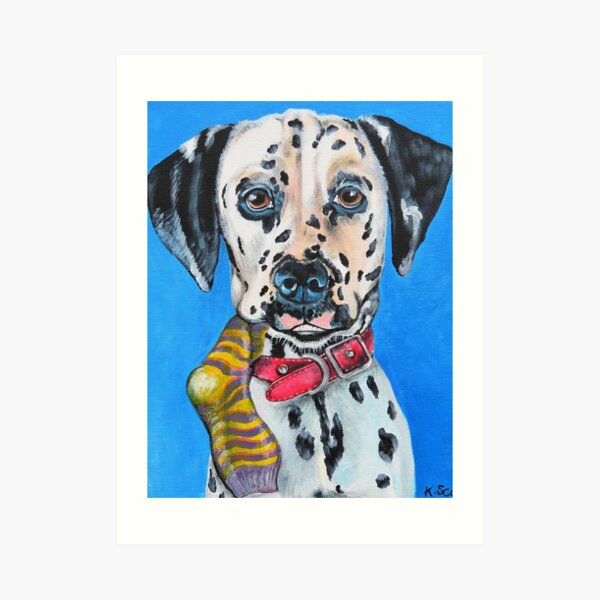 Naughty Puppy! Art Print