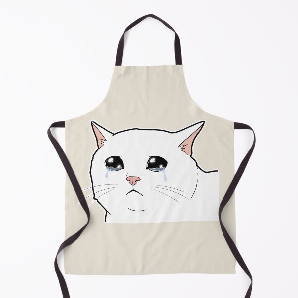 Item preview, Crying Cat Meme – Cartoon Feline Illustration – Sad & Funny Expression designed and sold by lemonfishing.