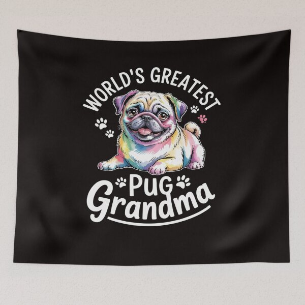 Item preview, World's Greatest Pug Dog Grandma Pugdog Puppy Lover designed and sold by LapFemile.