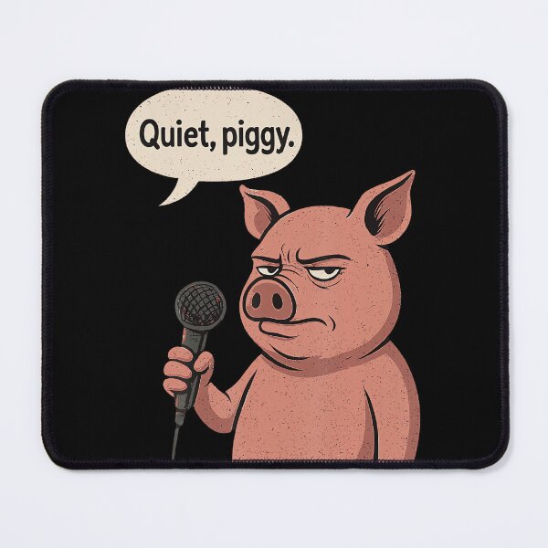 Item preview, Funny Quiet Piggy designed and sold by SteveAllentc.